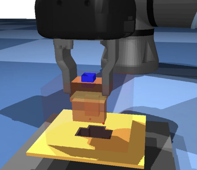 Peg-in-hole scene
