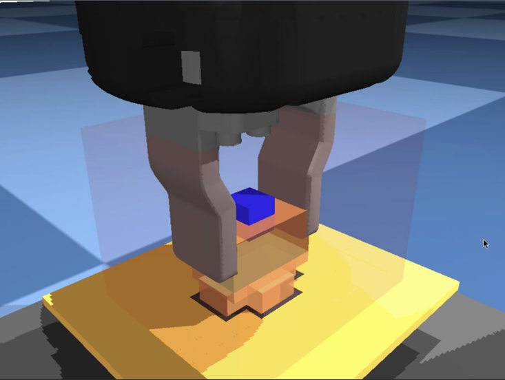 Peg-in-hole scene